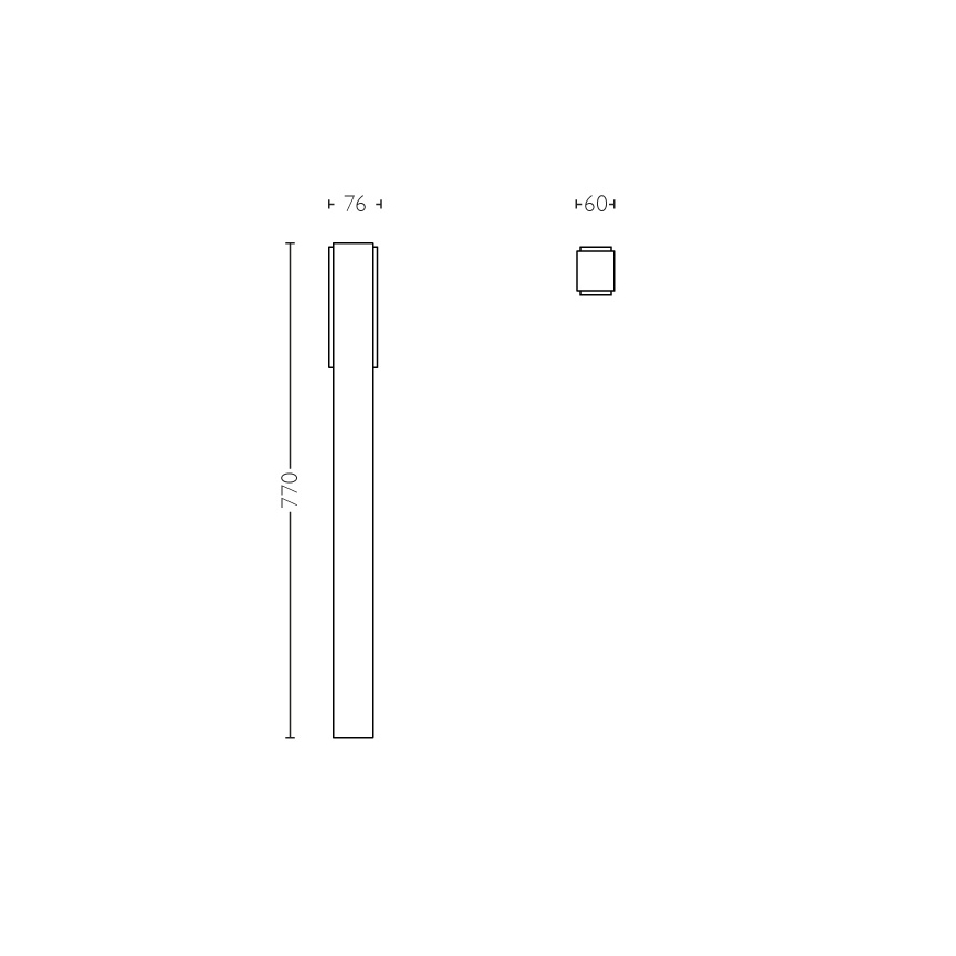 Philips - Vanjski rasvjetni stupić 2xLED/4,5W IP44