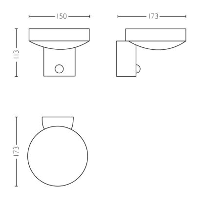 Philips 16491/47/P0 - LED Vanjska zidna svjetiljka sa senzorom MYGARDEN COCKATOO 1xLED/8W/230V IP44