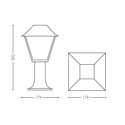 Philips - Vanjska lampa 1xE27/60W/230V IP44