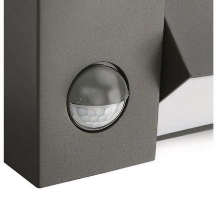 Philips 16943/93/16 - Vanjska svjetiljka sa senzorom MYGARDEN BORDER 1xE27/23W/230V