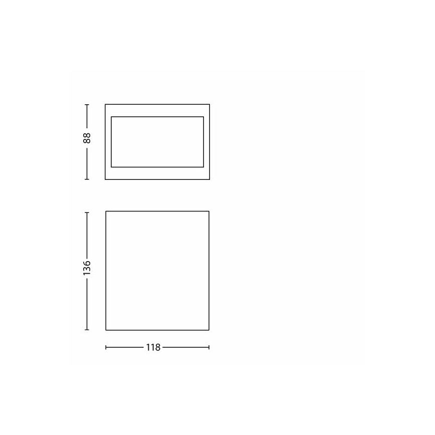 Philips 17209/47/16 - Vanjska zidna svjetiljka FLAGSTONE 3xLED/1W/230V IP44