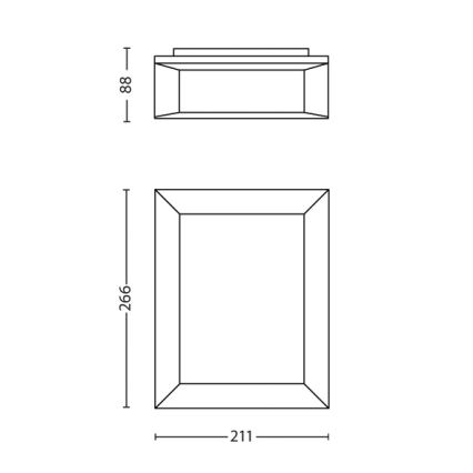 Philips - Vanjska zidna svjetiljka 1xLED/6W/230V IP44