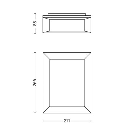 Philips - Vanjska zidna svjetiljka 1xLED/6W/230V IP44