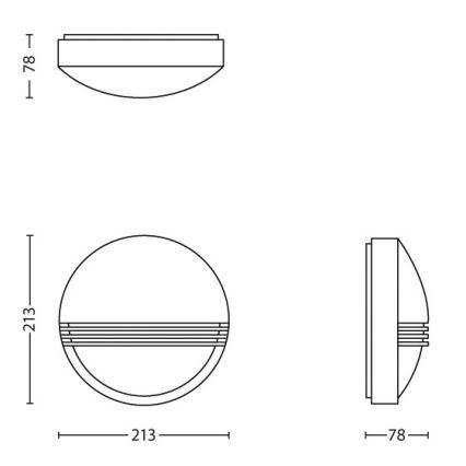 Philips - LED Vanjska zidna svjetiljka 1xLED/6W/230V IP44