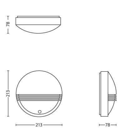 Philips - LED vanjska zidna svjetiljka sa senzorom LED/6W/230V IP44