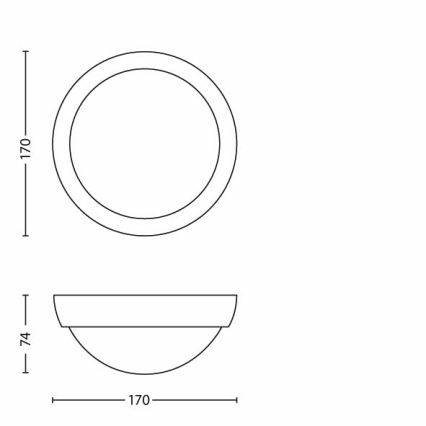 Philips - LED Vanjska svjetiljka 1xLED/3,5W IP44