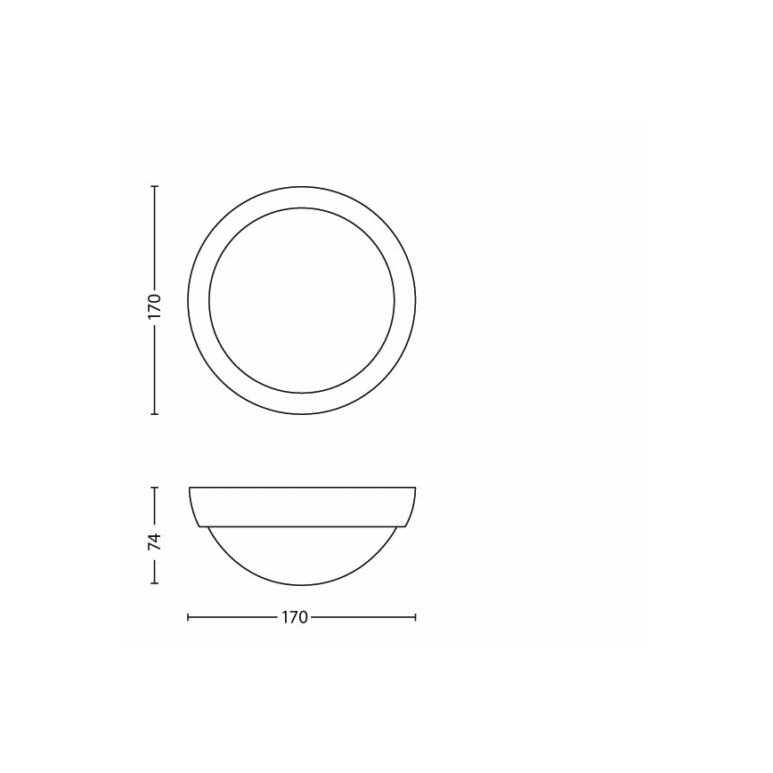 Philips - LED Vanjska svjetiljka 1xLED/3,5W IP44