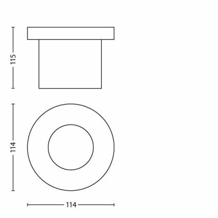 Philips - LED Vanjska rasvjeta za kućni prilaz 1xLED/3W/230V