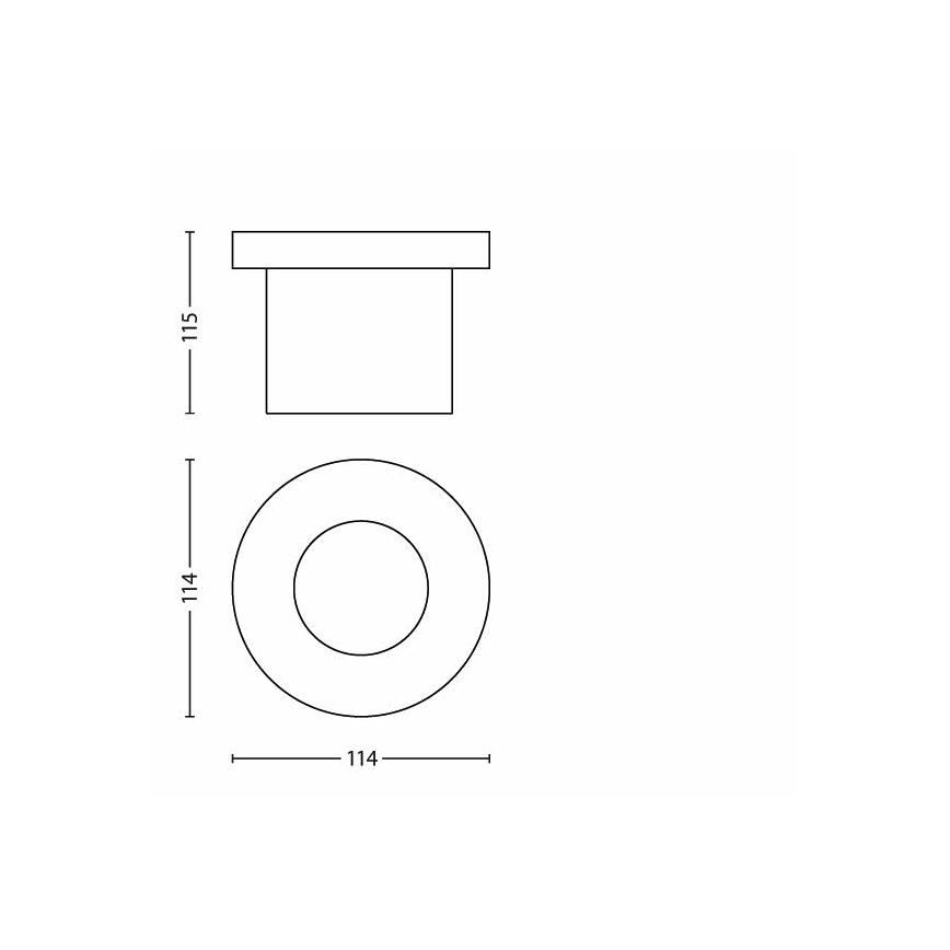 Philips - LED vanjska ugradna svjetiljka LED/3W/230V