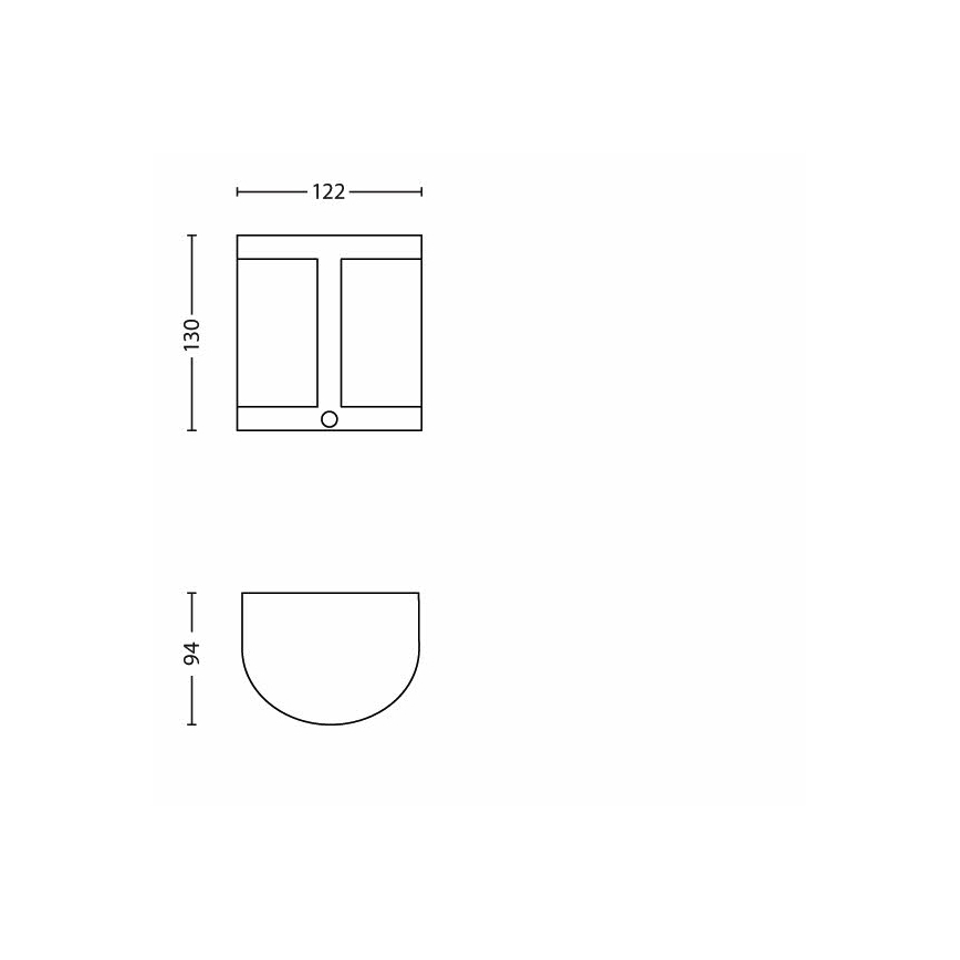Philips - LED vanjsko zidno svjetlo s senzorom 1xLED/3,5W IP44