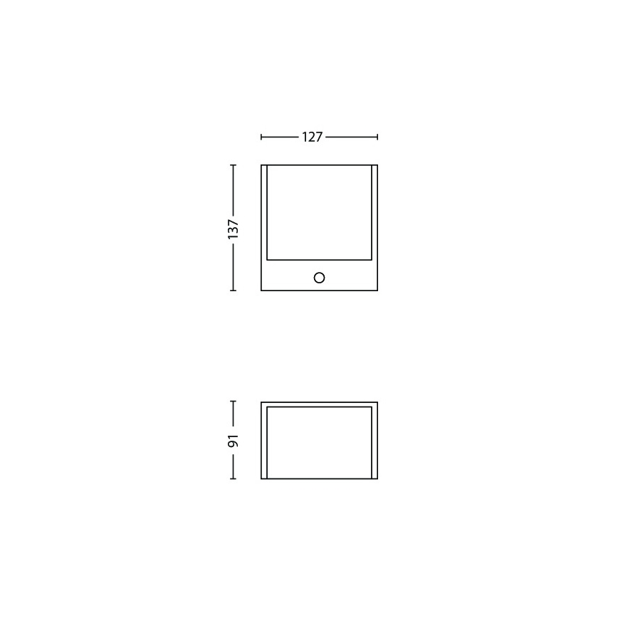 Philips - LED Vanjska svjetiljka sa senzorom 1xLED/3,5W IP44