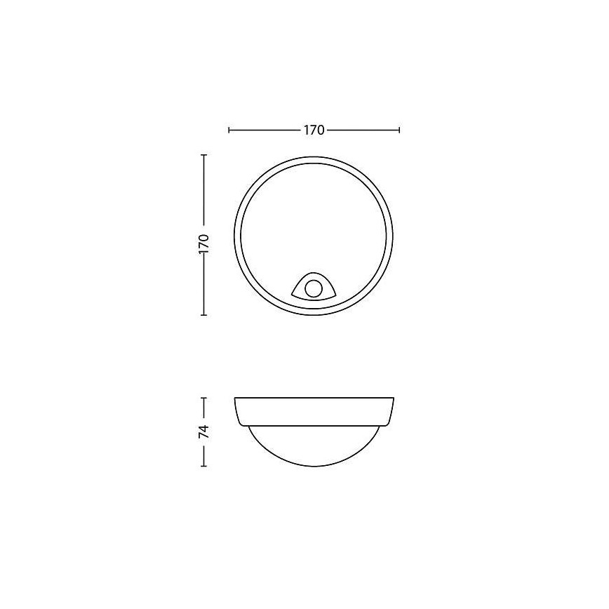 Philips - LED Vanjska svjetiljka sa senzorom 1xLED/3,5W/230V IP44