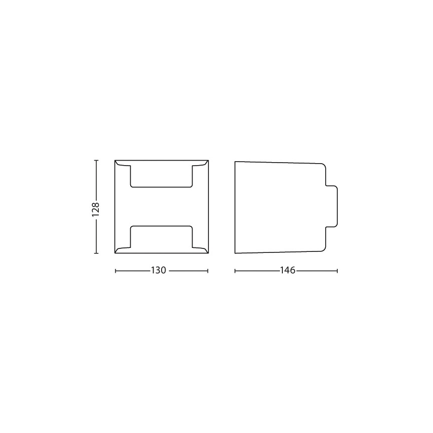 Philips - Vanjska zidna svjetiljka 2xLED/4,5W/230V IP44