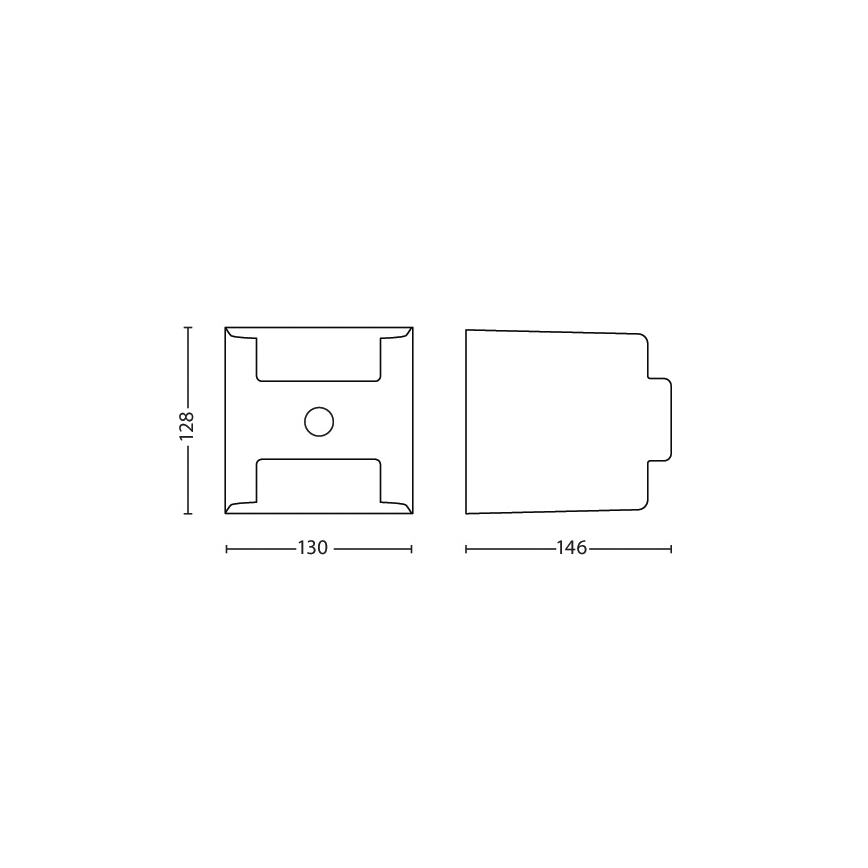 Philips - Vanjska svjetiljka sa senzorom 2xLED/4,5W/230V IP44