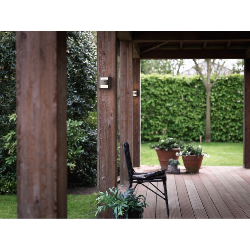 Philips - Vanjska svjetiljka sa senzorom 2xLED/4,5W/230V IP44