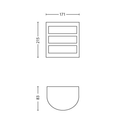 Philips - Vanjska zidna svjetiljka 1xLED/6W/230V IP44