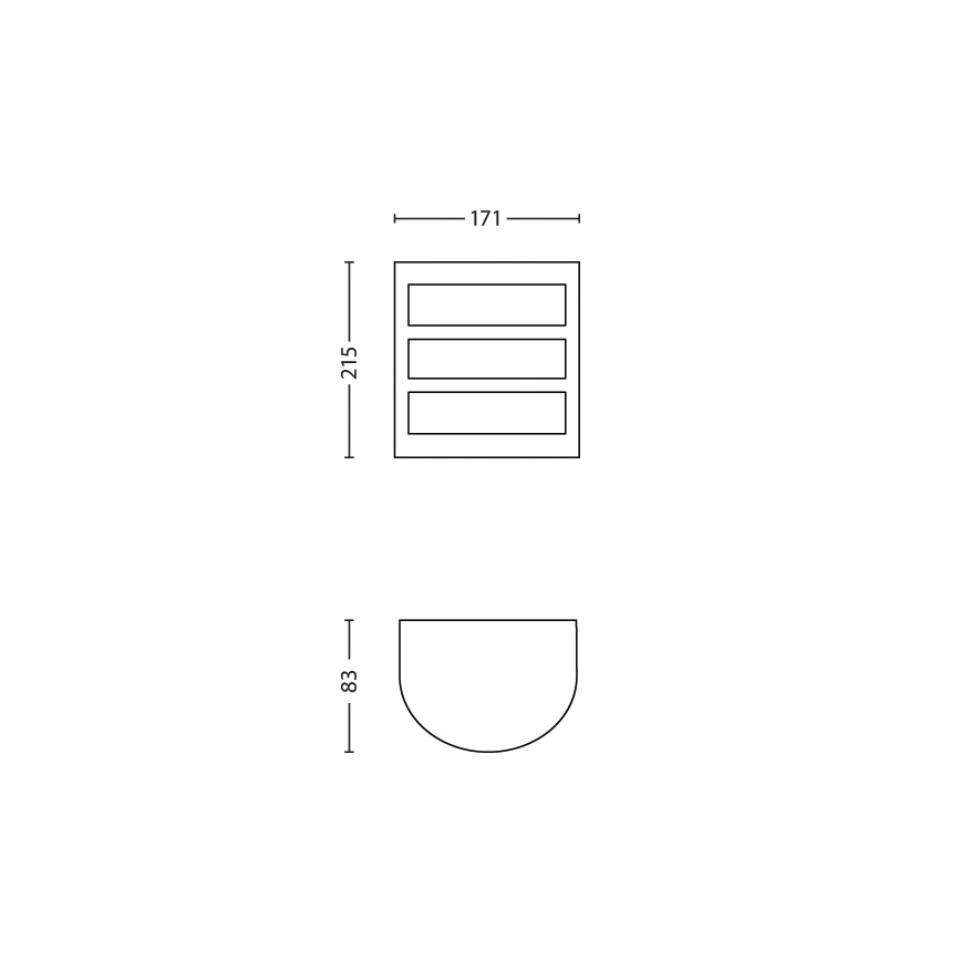 Philips - Vanjsko zidno svjetlo LED/6W/230V IP44