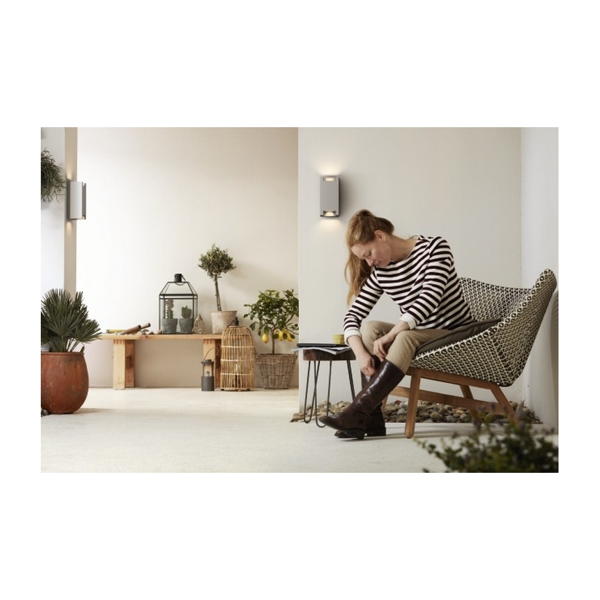 Philips - Vanjska zidna svjetiljka 2xGU10/5W/230V IP44