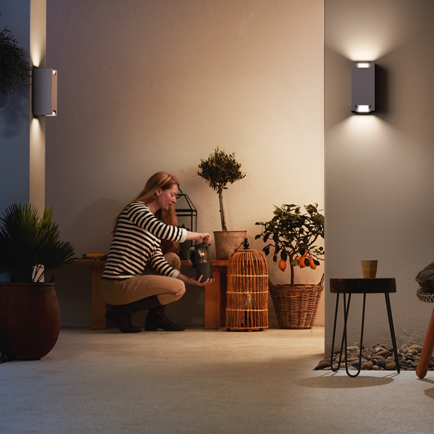 Philips - Vanjska zidna svjetiljka 2xGU10/5W/230V IP44