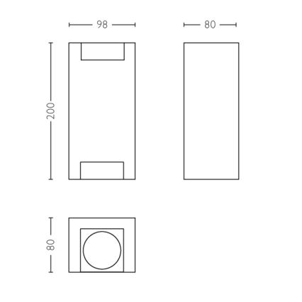 Philips - Vanjska zidna svjetiljka 2xGU10/5W/230V IP44