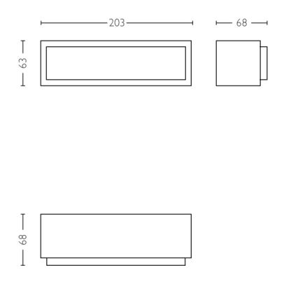 Philips - LED Vanjska zidna svjetiljka LED/4,5W IP44