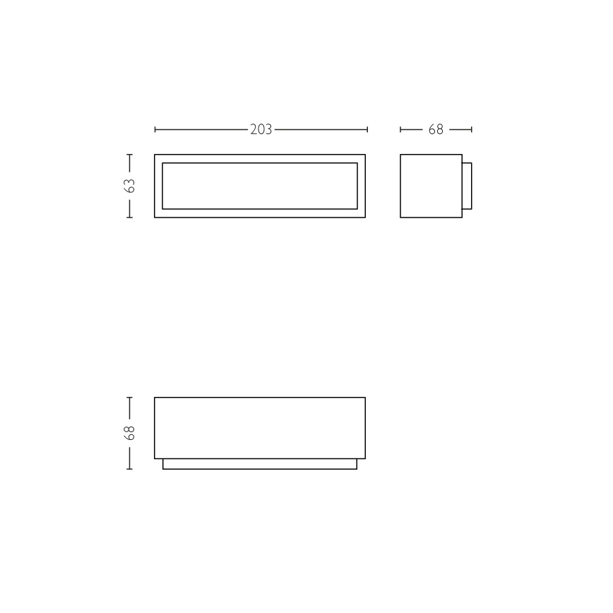 Philips - LED Vanjska zidna svjetiljka LED/4,5W IP44