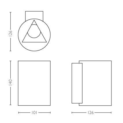 Philips - LED vanjska zidna svjetiljka 2xLED/4,5W IP44