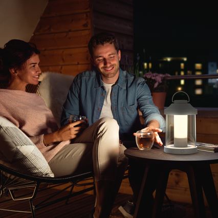 Philips 17360/31/P0 - LED Prigušiva prijenosna vrtna lampa ABELIA LED/3W IP44