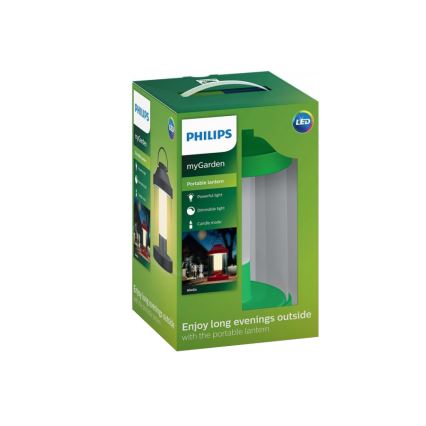 Philips 17360/33/P0 - LED Prigušiva prijenosna vrtna lampa ABELIA LED/3W/5V IP44