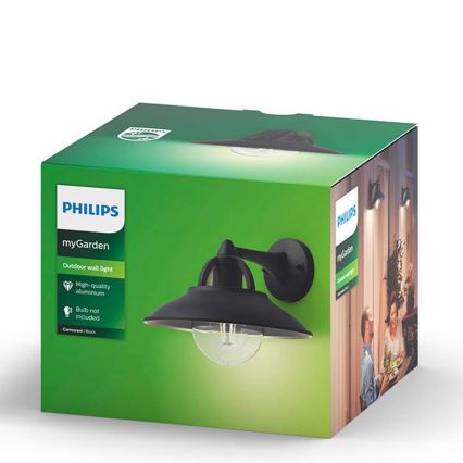 Philips 17381/30/PN - Vanjska zidna svjetiljka COMORANT 1xE27/42W/230V IP44