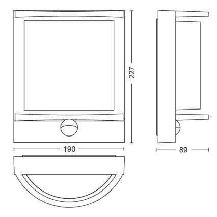 Philips - LED Vanjska zidna svjetiljka LED/12W IP44