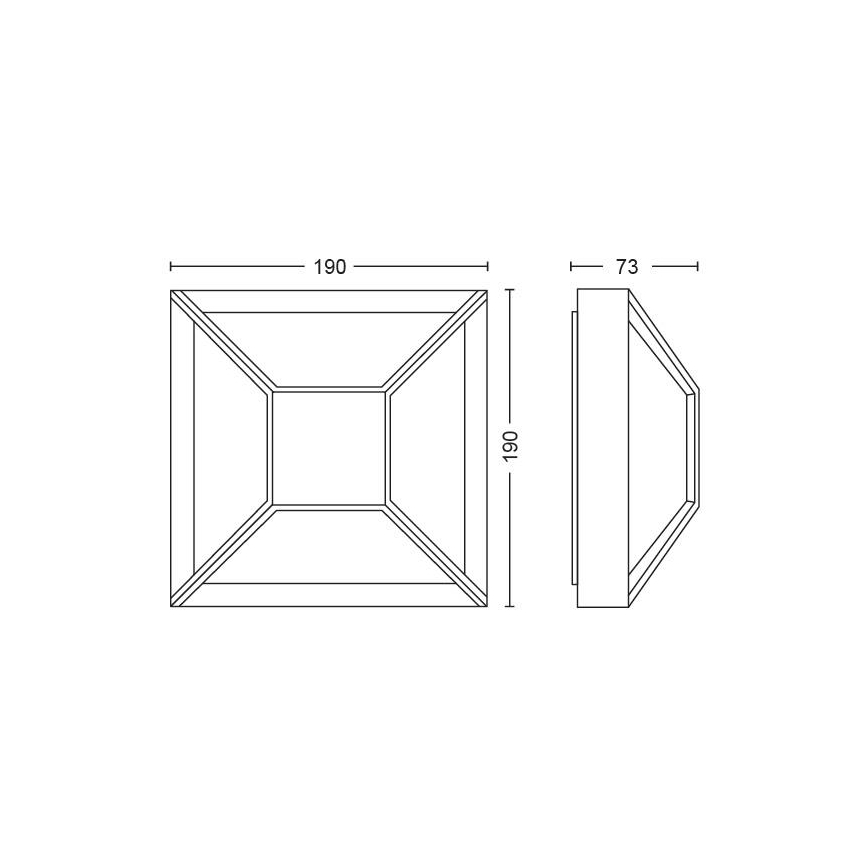 Philips - LED Vanjska zidna svjetiljka LED/12W IP44