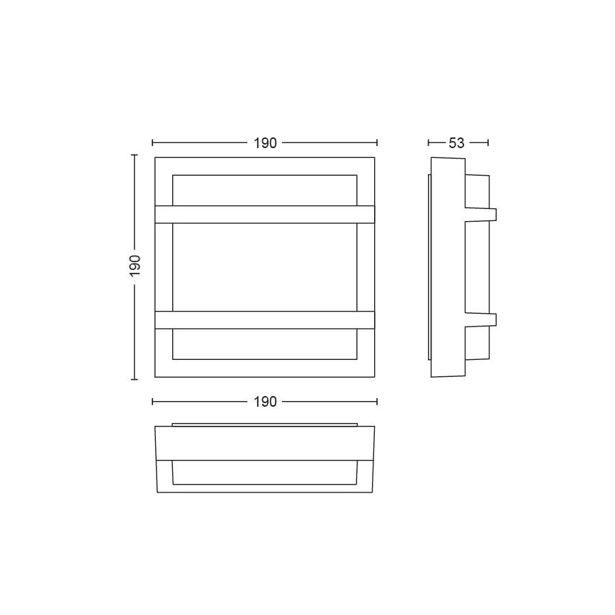 Philips - LED Vanjska zidna svjetiljka LED/12W IP44