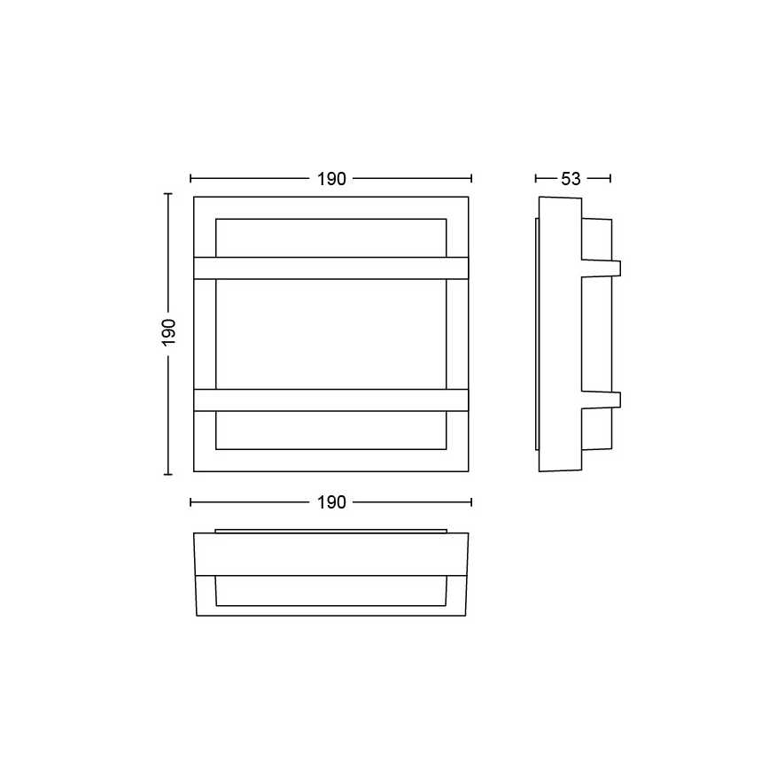 Philips - LED Vanjska zidna svjetiljka LED/12W IP44