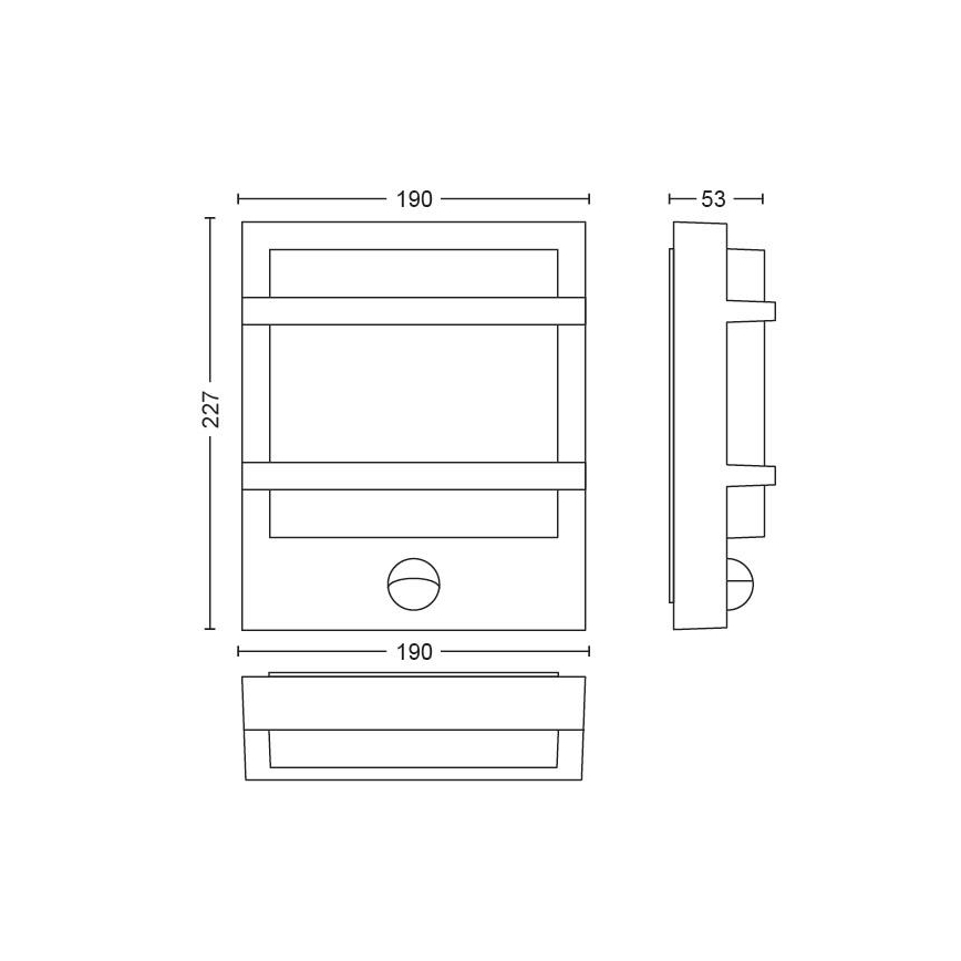 Philips - LED Vanjska zidna svjetiljka LED/12W IP44