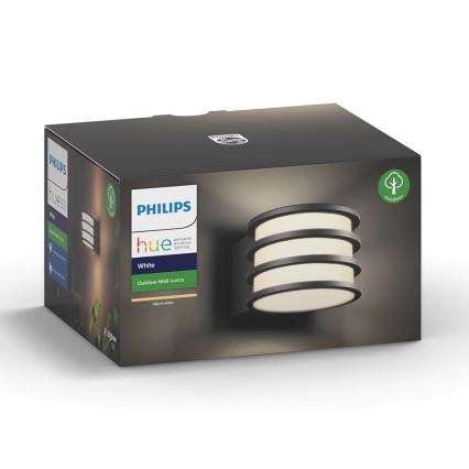 Philips - LED Prigušiva vanjska zidna svjetiljka Hue LUCCA 1xE27/9,5W/230V IP44