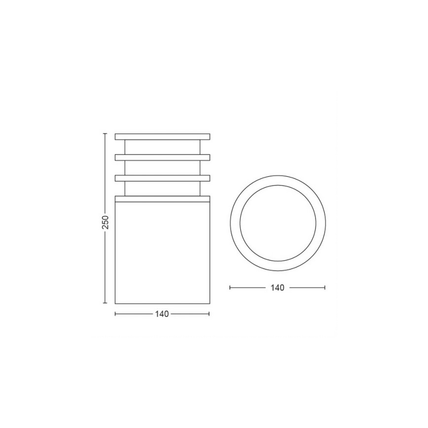 Philips - LED Prigušiva vanjska lampa Hue LUCCA 1xE27/9,5W/230V IP44