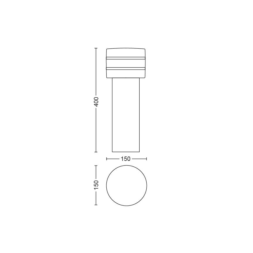 Philips - LED Prigušiva vanjska lampa Hue TUAR 1xE27/9,5W/230V IP44