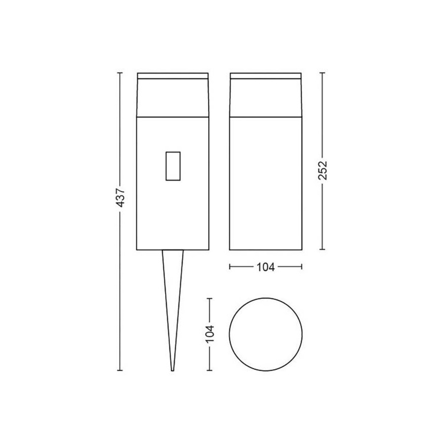 Philips - LED RGB vanjska lampa s prigušivanjem Hue CALLA LED/8W/24V IP65
