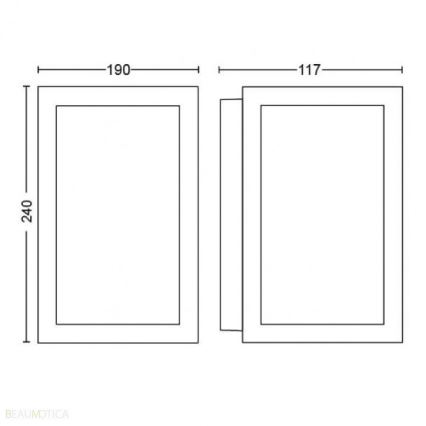 Philips - LED RGBW vanjsko zidno svjetlo s prigušivanjem Hue IMPRESS 2xLED/8W/230V IP44