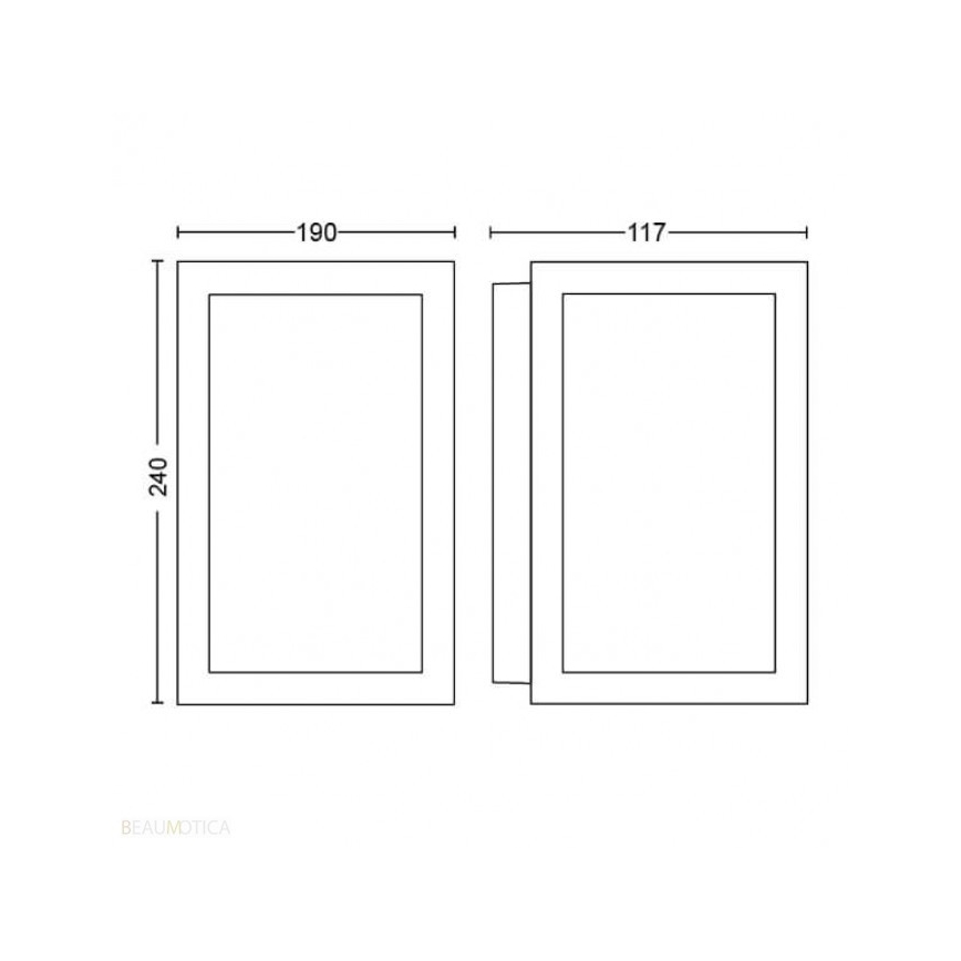 Philips - LED RGBW vanjsko zidno svjetlo s prigušivanjem Hue IMPRESS 2xLED/8W/230V IP44