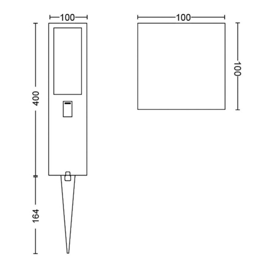 Philips - LED RGBW Prigušiva vanjska lampa Hue IMPRESS LED/16W/24V IP44