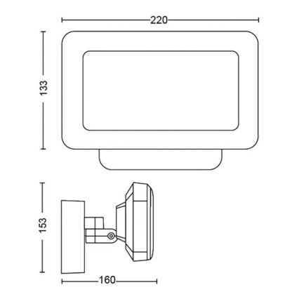 Philips - LED RGBW Prigušivi vanjski reflektor Hue DISCOVER 2xLED/15W/230V 2000-6500K IP44