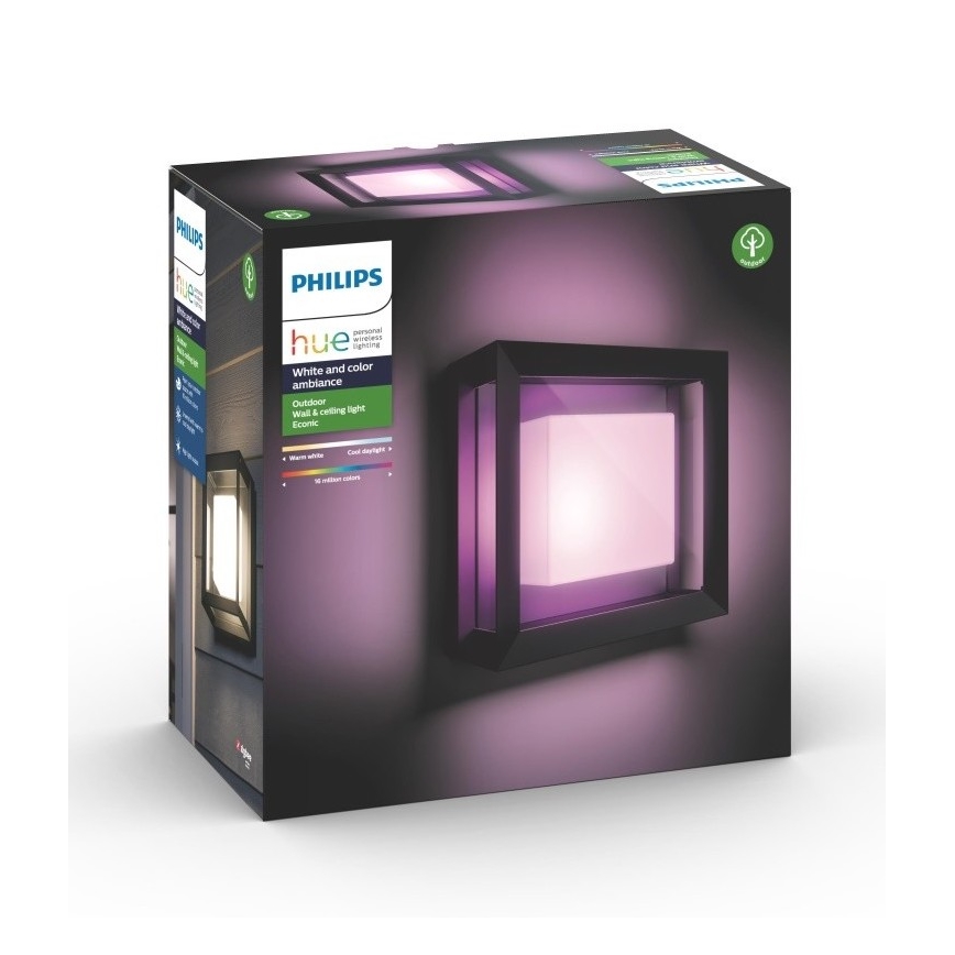 Philips - LED RGBW Prigušiva vanjska zidna svjetiljka Hue ECONIC LED/15W/230V 2000-6500K IP44