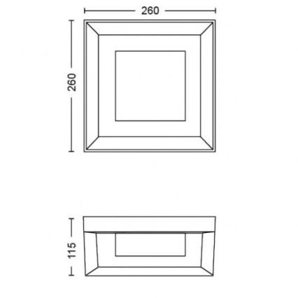 Philips - LED RGBW Prigušiva vanjska zidna svjetiljka Hue ECONIC LED/15W/230V 2000-6500K IP44