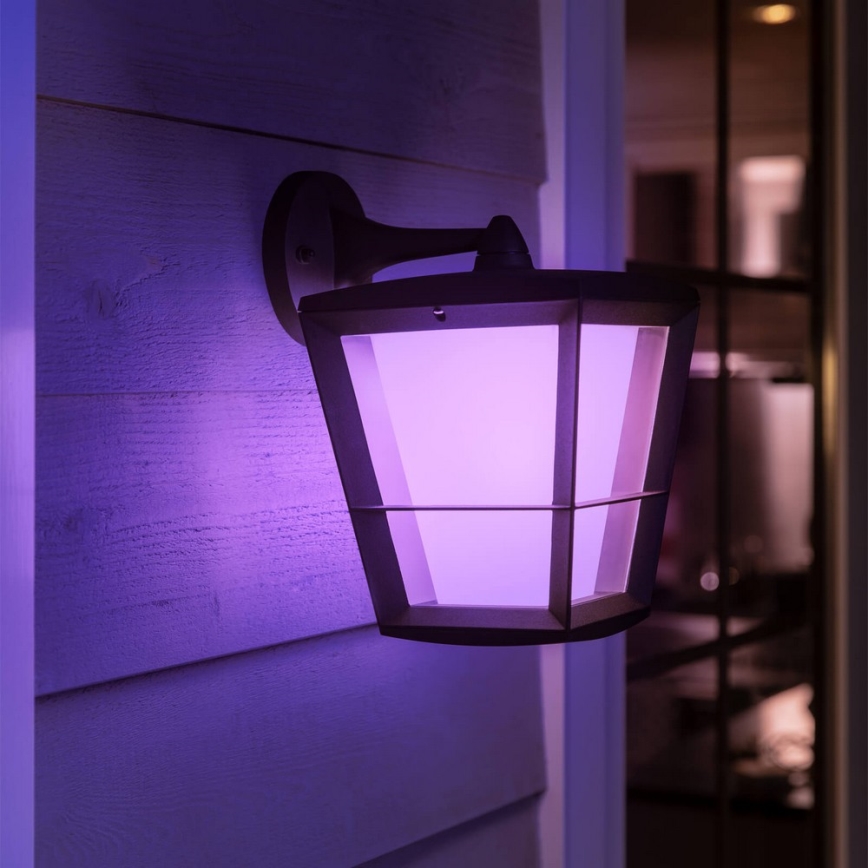 Philips - LED RGBW Prigušiva vanjska zidna svjetiljka Hue ECONIC LED/15W/230V 2000-6500K IP44