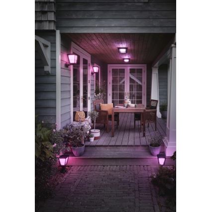 Philips - LED RGBW Prigušiva vanjska zidna svjetiljka Hue ECONIC LED/15W/230V 2000-6500K IP44