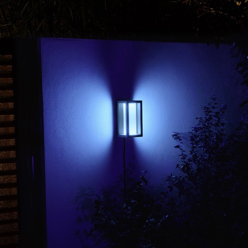 Philips - LED RGBW Prigušiva vanjska zidna svjetiljka Hue IMPRESS 2xLED/8W/24V 2000-6500K IP44