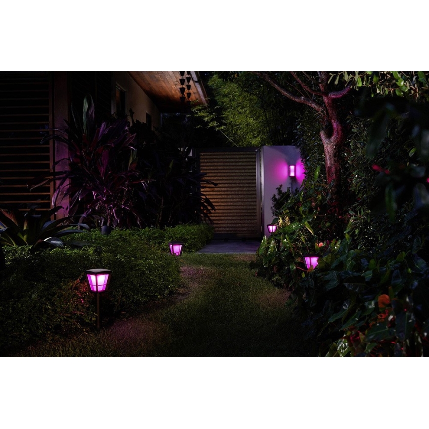 Philips - LED RGBW Prigušiva vanjska zidna svjetiljka Hue IMPRESS 2xLED/8W/24V 2000-6500K IP44