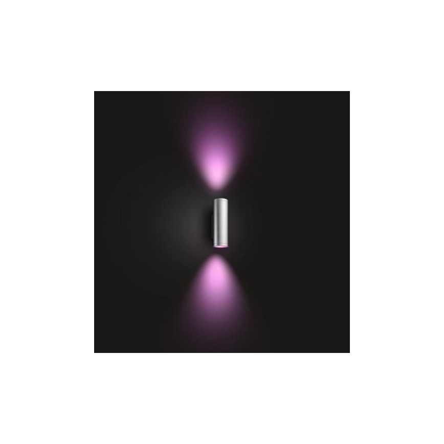 Philips - LED RGBW Prigušiva vanjska zidna svjetiljka Hue APPEAR 2xLED/8W/230V IP44